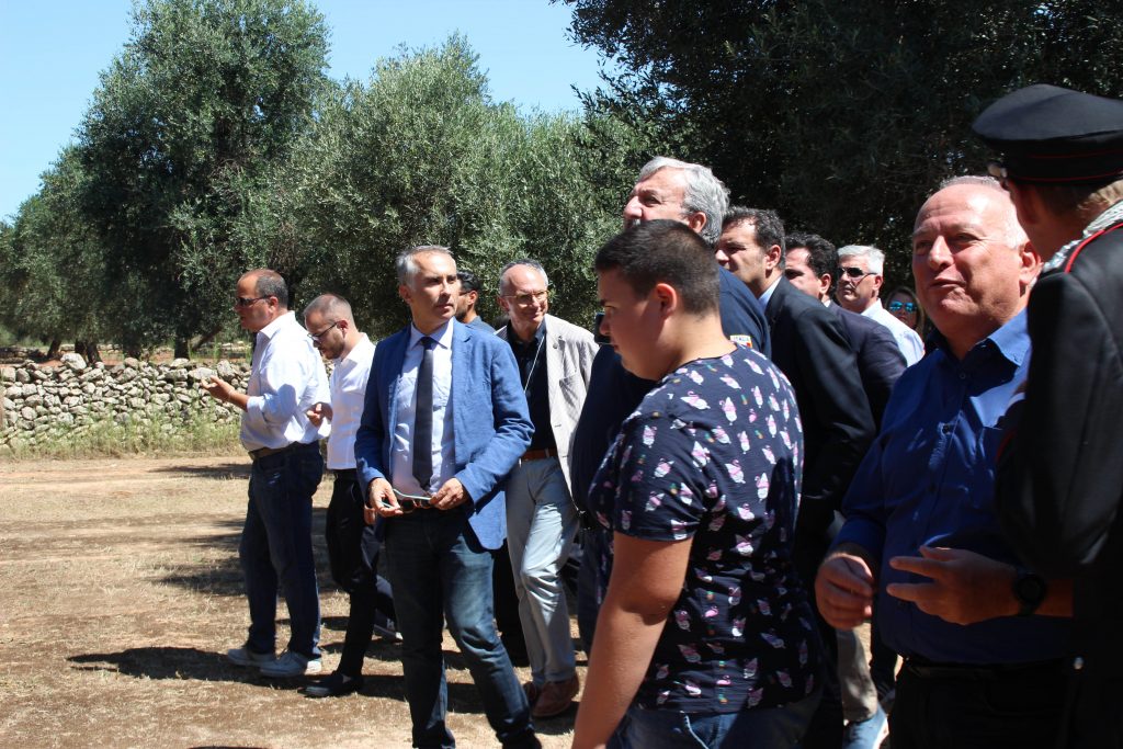 Xylella, il Ministro Centinaio nel cuore del Salento