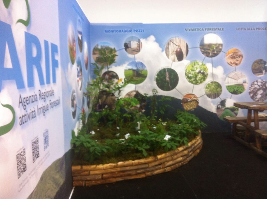 Lo stand dell’Arif alla Fiera dell’Agricoltura di Foggia