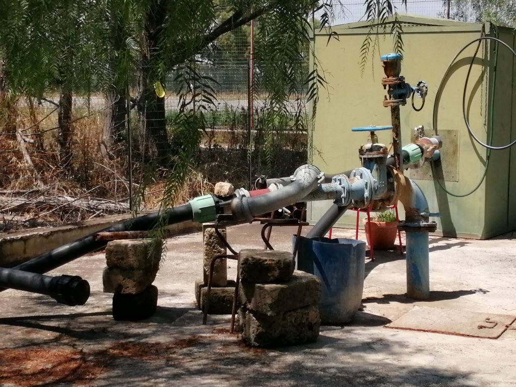 Pozzo 22 Andria sopralluogo del Commissario Milillo con il consigliere Santorsola