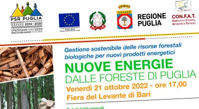 Nuove Energie delle Foreste di Puglia | Venerdì 21 ottobre 2022 Fiera del Levante